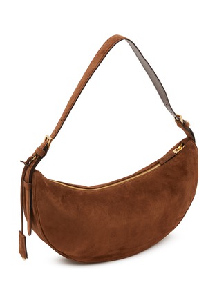 细节 - 点击放大 - PRADA - Small Swing Suede Shoulder Bag