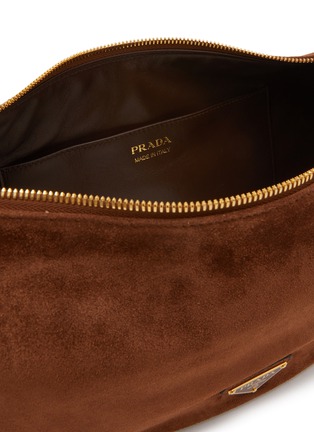 细节 - 点击放大 - PRADA - Small Swing Suede Shoulder Bag