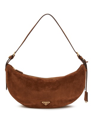 首图 - 点击放大 - PRADA - Small Swing Suede Shoulder Bag