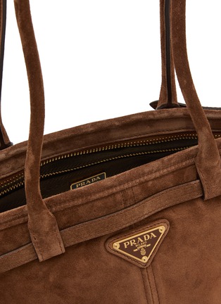细节 - 点击放大 - PRADA - Medium Bonnie Suede Shoulder Bag