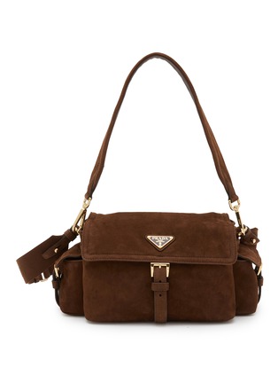 首图 - 点击放大 - PRADA - Explore Medium Suede Shoulder Bag