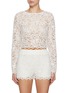 首图 - 点击放大 - EPINGLER - Jacquard Lace Crop Top