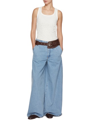 模特儿示范图 - 点击放大 - EPINGLER - Layered Jacquard Lace T-Shirt