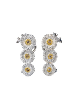 首图 - 点击放大 - BUCCELLATI - Blossoms Fancy Diamond Silver Vermeil Earrings