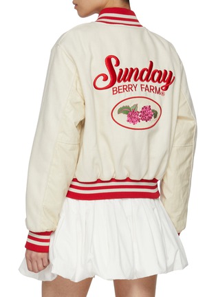 背面 - 点击放大 - SUNDAYFRUITMARKET - Berry Farm Varsity Jacket