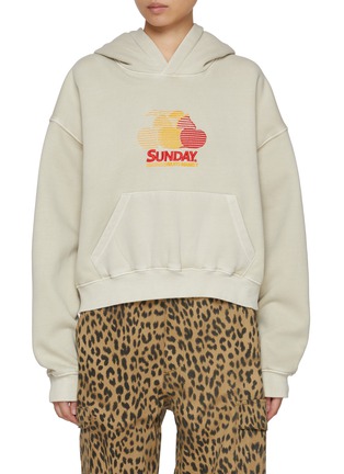 首图 - 点击放大 - SUNDAYFRUITMARKET - Cherry Embroidered Hoodie