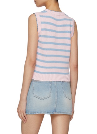 背面 - 点击放大 - SUNDAYFRUITMARKET - Striped Cropped Cotton Vest