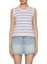首图 - 点击放大 - SUNDAYFRUITMARKET - Striped Cropped Cotton Vest