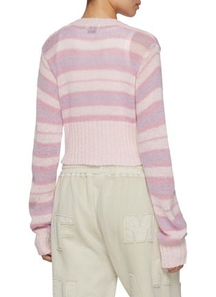 背面 - 点击放大 - SUNDAYFRUITMARKET - Stripe Cropped Cardigan