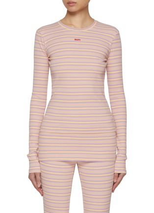 首图 - 点击放大 - SUNDAYFRUITMARKET - Stripe Long Sleeve T-Shirt