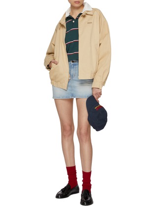 模特儿示范图 - 点击放大 - SUNDAYFRUITMARKET - Light Wash Denim Skirt