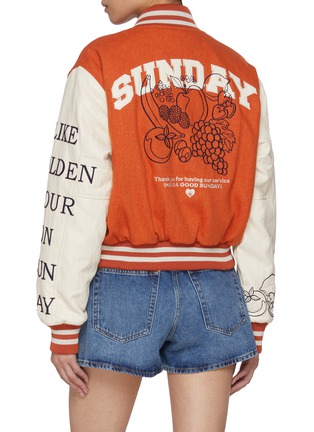 背面 - 点击放大 - SUNDAYFRUITMARKET - Golden Hour Varsity Jacket