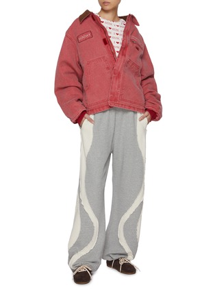 模特儿示范图 - 点击放大 - SUNDAYFRUITMARKET - Wave Cotton Sweatpants