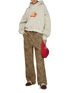 模特儿示范图 - 点击放大 - SUNDAYFRUITMARKET - Leopard Print Cotton Cargo Pants