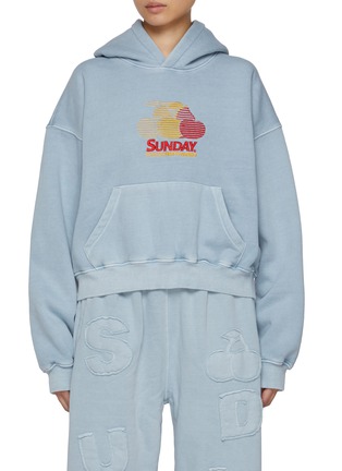 首图 - 点击放大 - SUNDAYFRUITMARKET - Cherry Embroidered Hoodie