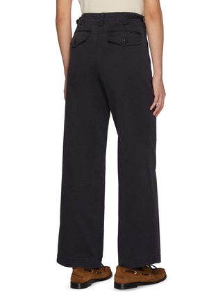 背面 - 点击放大 - NOTHING WRITTEN - Gato Pleated Front Cotton Tuck Pants