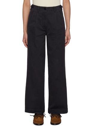首图 - 点击放大 - NOTHING WRITTEN - Gato Pleated Front Cotton Tuck Pants