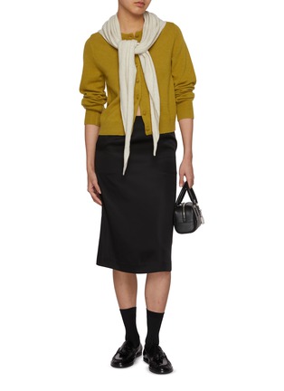 模特儿示范图 - 点击放大 - NOTHING WRITTEN - Diene Cropped Knit Cardigan
