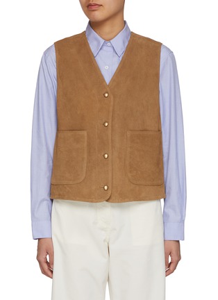 首图 - 点击放大 - NOTHING WRITTEN - Western Suede Leather Sest