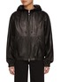 首图 - 点击放大 - NOTHING WRITTEN - Hooded Leather Blouson Jacket