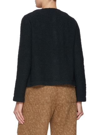 背面 - 点击放大 - BRUNO MANETTI - Two Front Pocket Wool Cashmere Knit Jacket