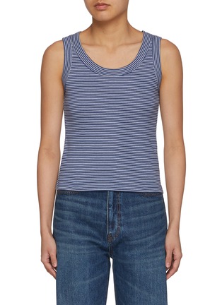 首图 - 点击放大 - NOTHING WRITTEN - Sailor Striped Cotton Tank Top