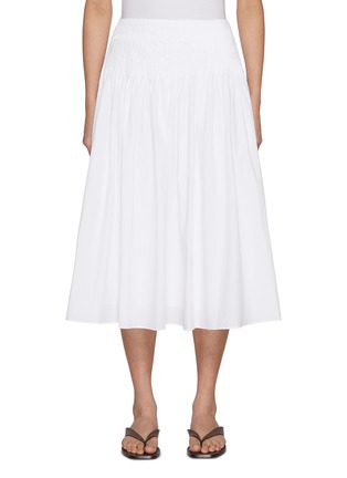 首图 - 点击放大 - NOTHING WRITTEN - Bona Pleated Cotton Midi Skirt