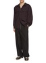 模特儿示范图 - 点击放大 - MAISON MARGIELA - Straight Leg Light Fresco Wool Drawstring Waist Pants