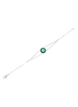 首图 - 点击放大 - LC COLLECTION JEWELLERY - Diamond Malachite 18K White Gold Bracelet