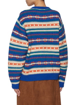 背面 - 点击放大 - SIENNE - Grandpa Jacquard Knit Sweater