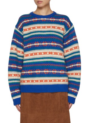 首图 - 点击放大 - SIENNE - Grandpa Jacquard Knit Sweater
