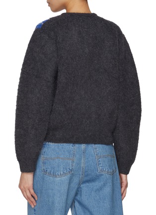 背面 - 点击放大 - SIENNE - Heart Argyle Knit Sweater