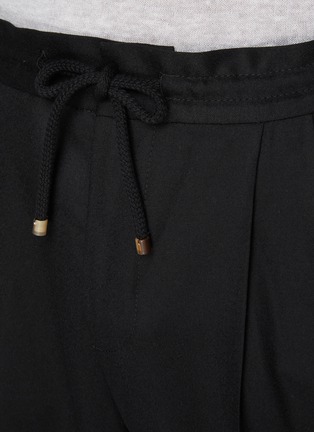  - BRUNELLO CUCINELLI - 抽绳羊毛长裤