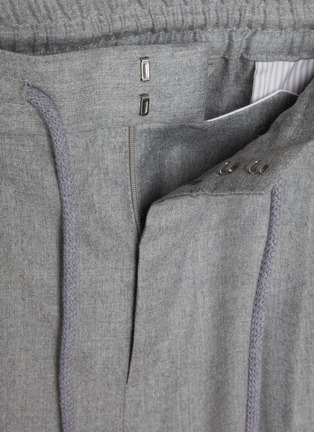  - BRUNELLO CUCINELLI - 抽绳羊毛长裤