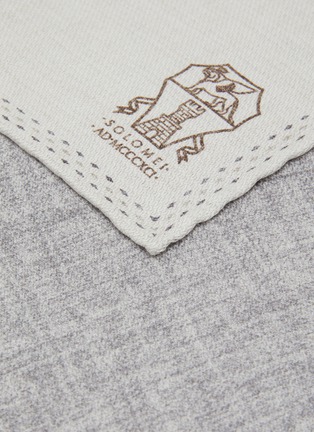细节 - 点击放大 - BRUNELLO CUCINELLI - Emblem Silk Pocket Square