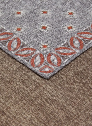 细节 - 点击放大 - BRUNELLO CUCINELLI - Patterned Silk Pocket Square