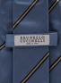 细节 - 点击放大 - BRUNELLO CUCINELLI - Diagonal Stripe Silk Tie