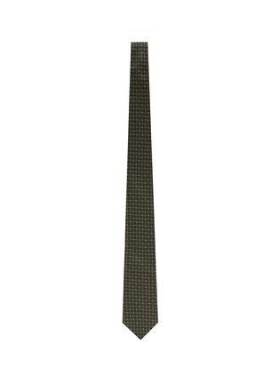 细节 - 点击放大 - BRUNELLO CUCINELLI - Geometric Pattern Silk Tie
