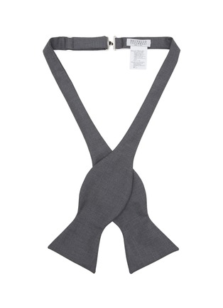 细节 - 点击放大 - BRUNELLO CUCINELLI - Virgin Wool Silk Bow Tie