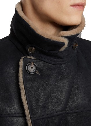  - BRUNELLO CUCINELLI - 双排扣绒毛夹克