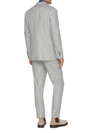 背面 - 点击放大 - BRUNELLO CUCINELLI - Double Breasted Silk Wool Cashmere Suit