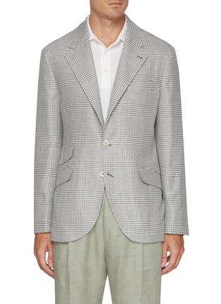 首图 - 点击放大 - BRUNELLO CUCINELLI - Check Single Breasted Blazer