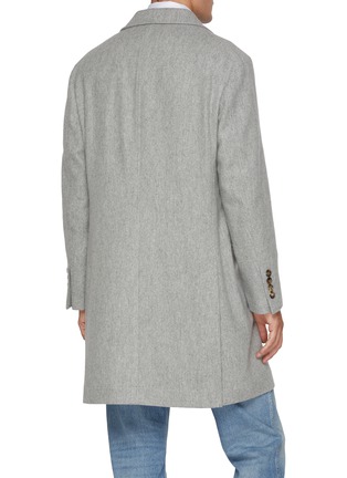 背面 - 点击放大 - BRUNELLO CUCINELLI - Flap Pocket Single Breasted Cashmere Long Coat