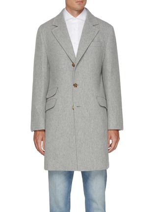 首图 - 点击放大 - BRUNELLO CUCINELLI - Flap Pocket Single Breasted Cashmere Long Coat