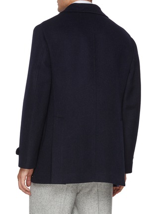 背面 - 点击放大 - BRUNELLO CUCINELLI - Convertible Collar Double Breasted Wool Overcoat
