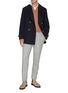 模特儿示范图 - 点击放大 - BRUNELLO CUCINELLI - Convertible Collar Double Breasted Wool Overcoat
