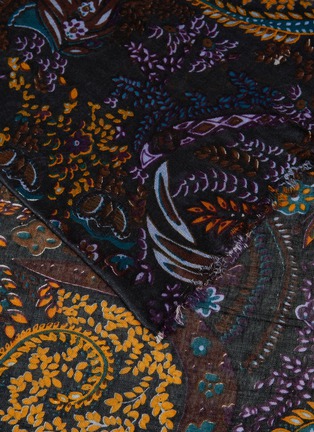 细节 - 点击放大 - JOVENS - Paisley Print Cashmere Silk Scarf
