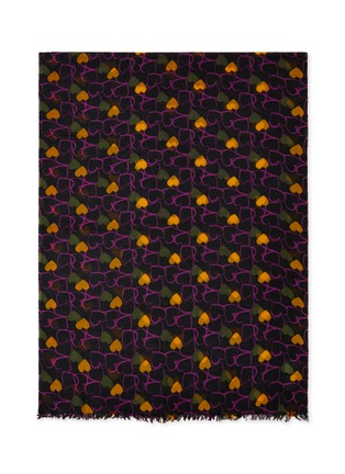 首图 - 点击放大 - JOVENS - Heart Print Cashmere Shawl
