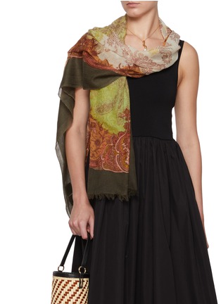 正面 -点击放大 - JOVENS - Paisley Print Cashmere Scarf