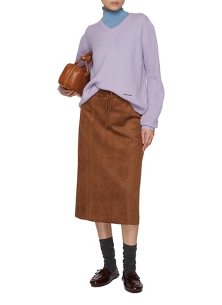 模特儿示范图 - 点击放大 - SIENNE - Bach V-Neck Knit Sweater